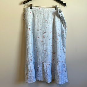 Wilfred Chariot Skirt 14 XL Heatwave Blue Floral Print